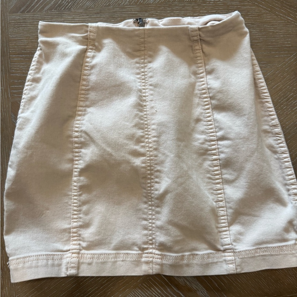 Free People Elegant Cream Skirt